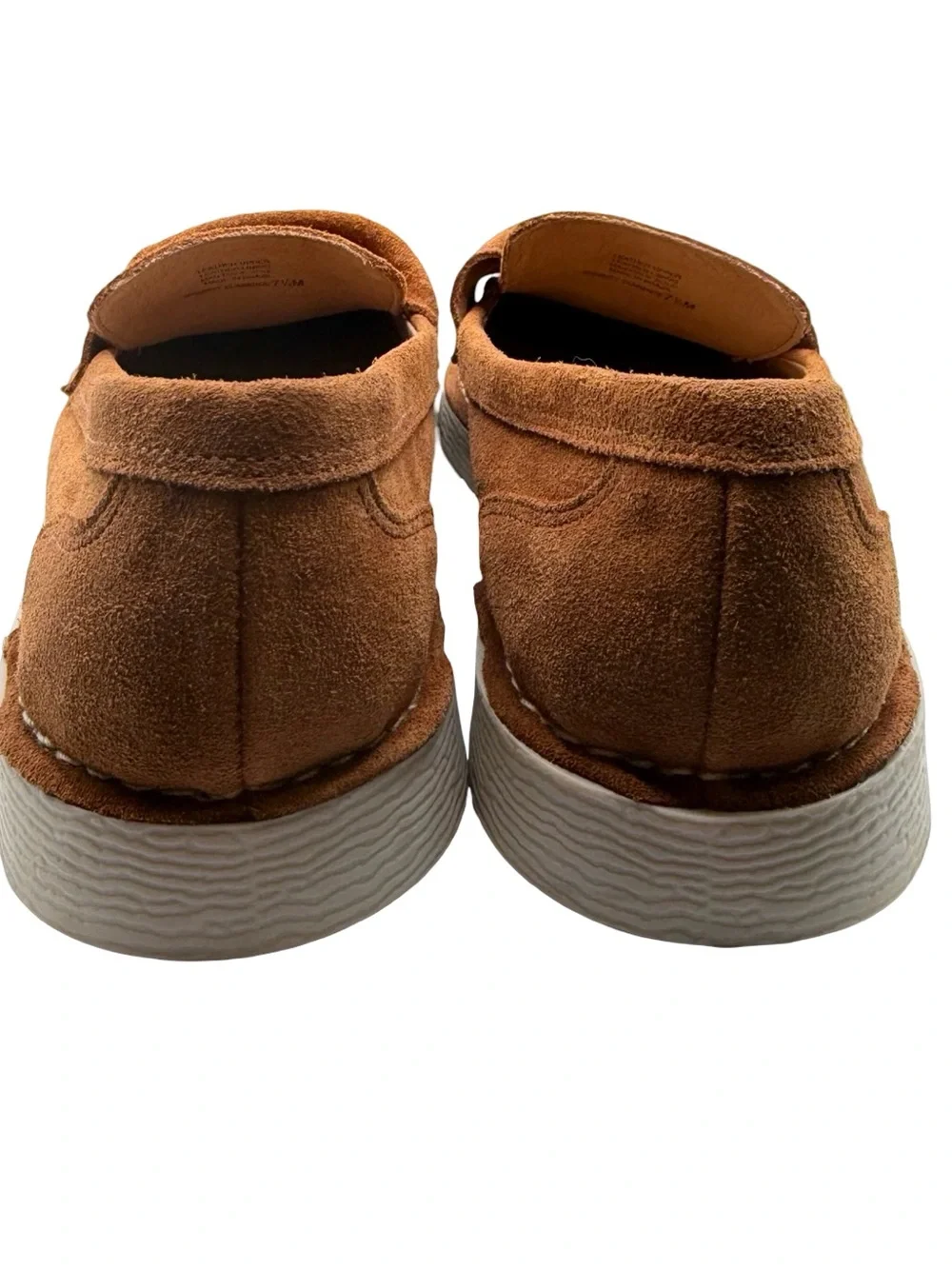 Brisco | Women’s Suede & Leather Gingerbread Penny Loafers | 7.5